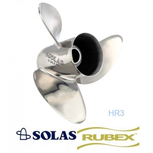 Solas HR3 Titan Rubex Propeller 90-300 HP Mercury - HR4RBX